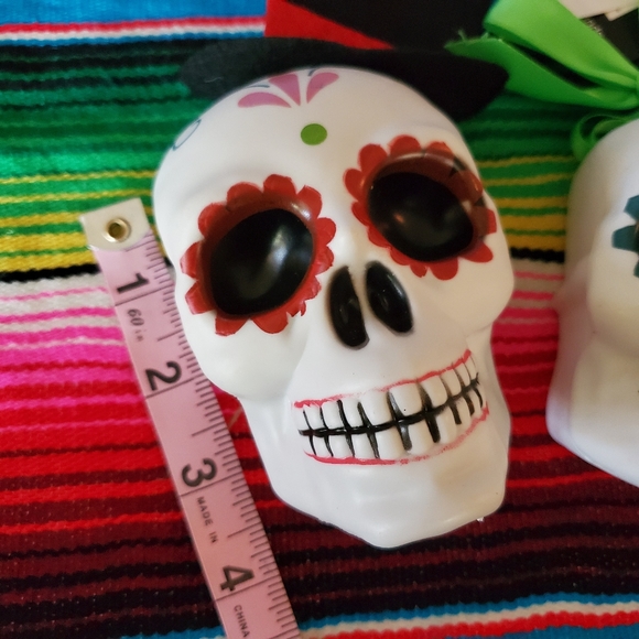 Day of the Dead Heads that Light Up - Picture 3 of 3